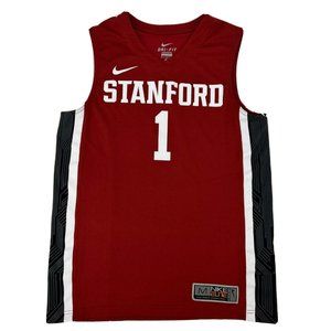 Stanford University Cardinals Jersey Mens M Crimson Red Nike Elite Basketball #1